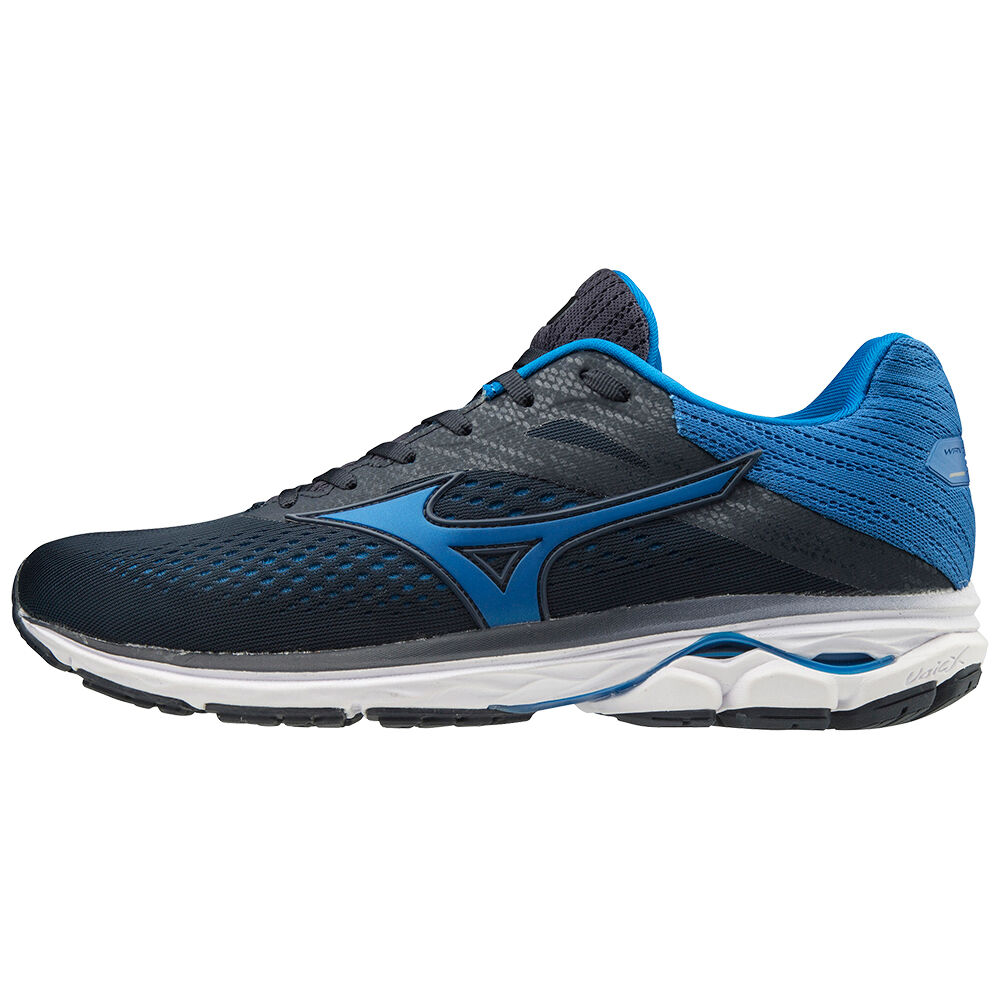 Mizuno WAVE RIDER 23 - Erkek Koşu Ayakkabısı - Lacivert/Beyaz Türkiye (IYTBCR-870)